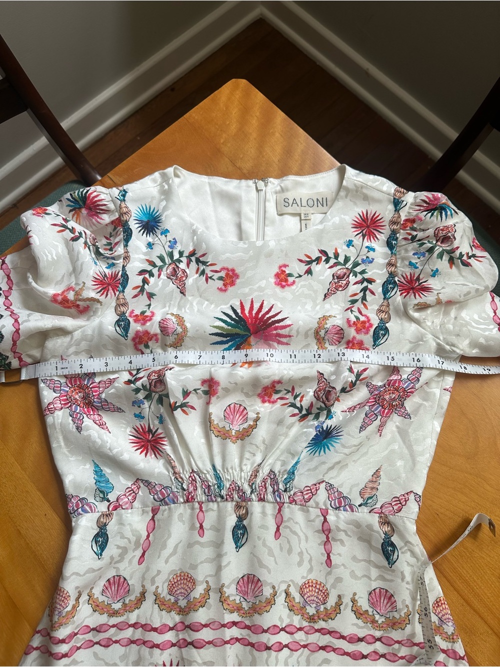 Saloni Bianca Silk Dress - Picture 10 of 12